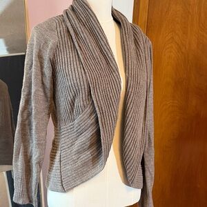 H&M Taupe Ribbed Cardigan